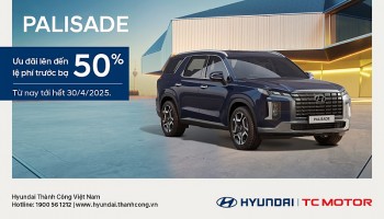 hyundai thanh cong trien khai uu dai dac biet cho mau xe palisade nhan dip ky niem 50 nam thong nhat dat nuoc