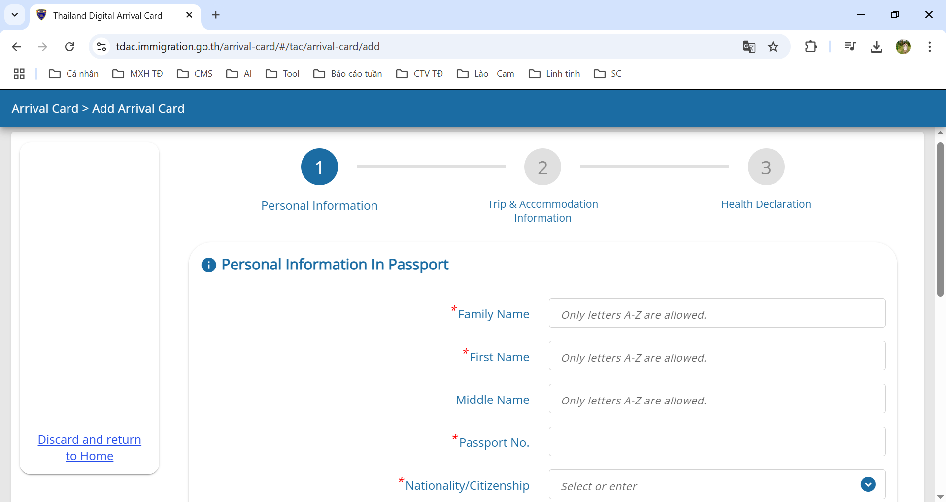 Du khách Việt Nam bắt buộc khai báo online trước khi tới Thái Lan