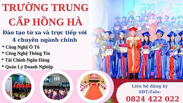 Trường Trung cấp Hồng Hà tuyển sinh giáo dục thường xuyên, được phép đào tạo lái xe