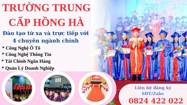 Trường Trung cấp Hồng Hà tuyển sinh giáo dục thường xuyên, được phép đào tạo lái xe