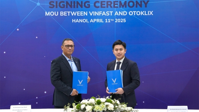 VinFast mở rộng mạng lưới dịch vụ tại Indonesia thông qua hợp tác với PT Oto Klix Indonesia
