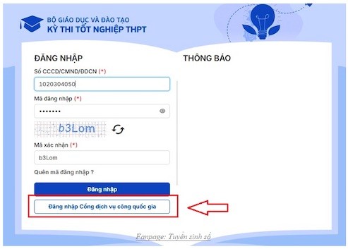 Hướng dẫn đăng ký dự thi tốt nghiệp THPT 2025 trực tuyến