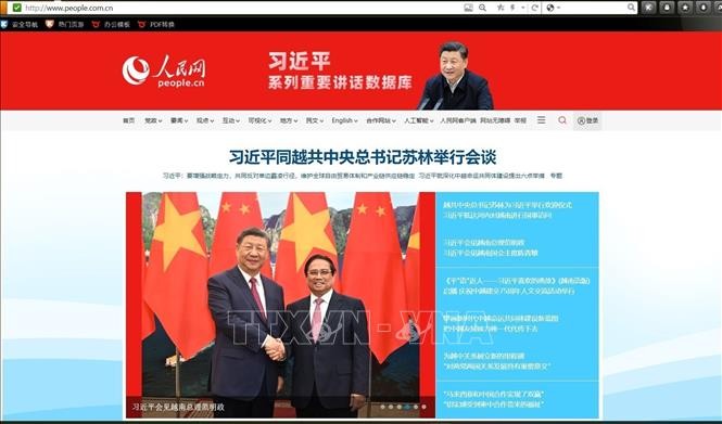 Truyền thông Trung Quốc đưa tin đậm nét về chuyến thăm của Tổng Bí thư, Chủ tịch Tập Cận Bình tới Việt Nam