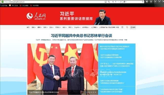Truyền thông Trung Quốc đưa tin đậm nét về chuyến thăm của Tổng Bí thư, Chủ tịch Tập Cận Bình tới Việt Nam