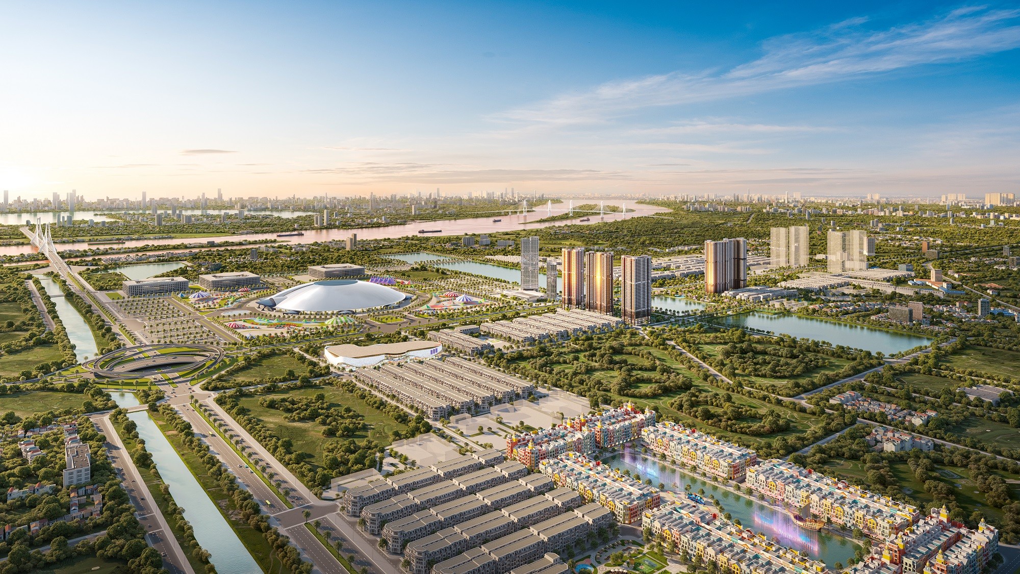 The Cosmopolitan toạ lạc ngay “trái tim” Global Gate, được phát triển theo mô hình Inter-City Hub