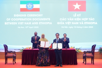 viet nam va ethiopia ky ket nhieu van kien hop tac quan trong