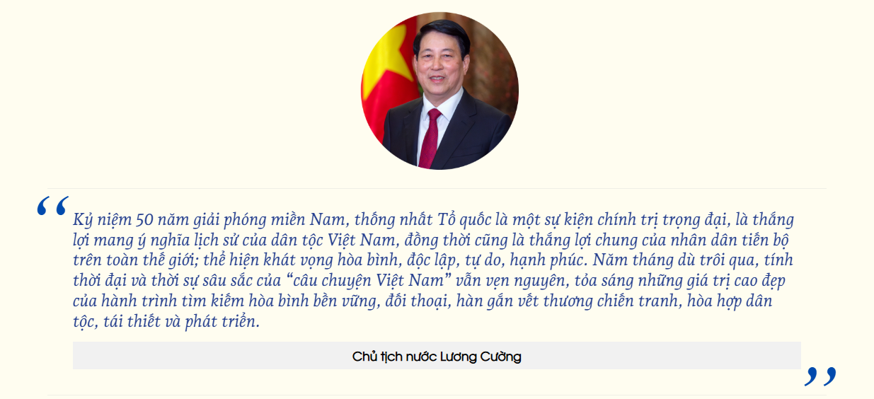 Phát biểu của Chủ tịch nước Lương Cường tại Hội thảo Quốc tế: "50 năm thống nhất đất nước: Vai trò kiến tạo hòa bình của ngoại giao trong lịch sử và h