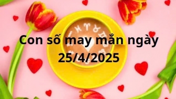 Con số may mắn của 12 cung hoàng đạo hôm nay ngày 25/4/2025