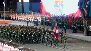 doan dai bieu cap cao lao campuchia du le ky niem 50 nam giai phong mien nam