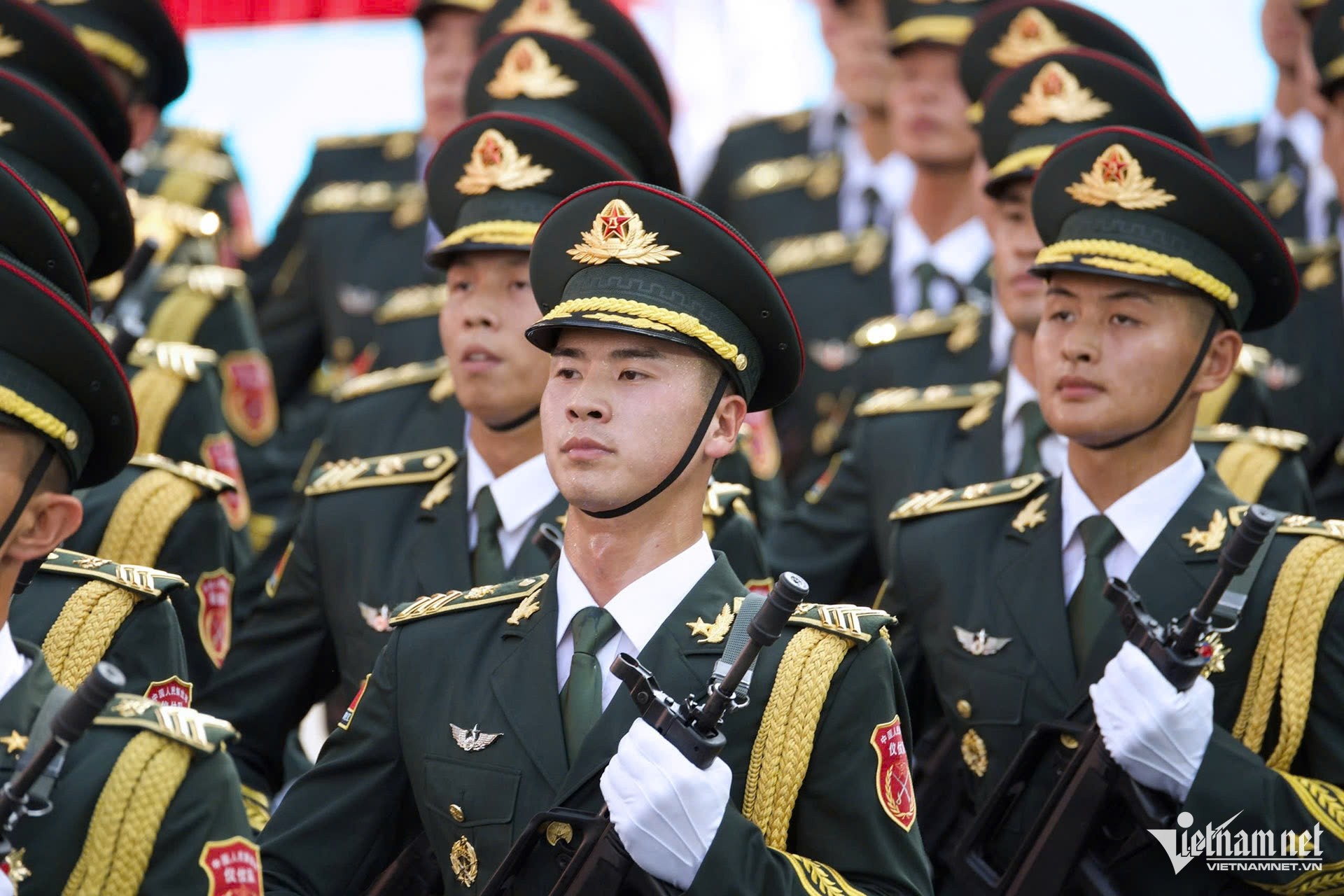 Khối Quân đội Trung Quốc. (Ảnh: Báo VietNamNet) Khối Quân đội Trung Quốc. (Ảnh: Báo VietNamNet)