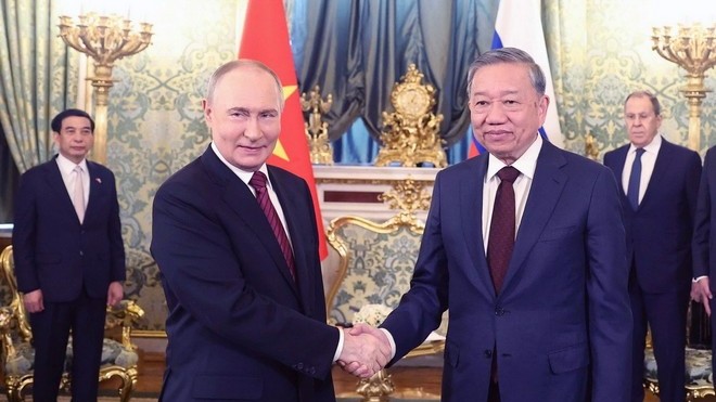 Tổng Bí thư Tô Lâm hội đàm với Tổng thống Nga Vladimir Putin