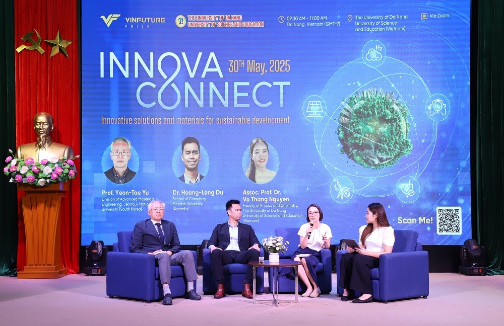 Quỹ VinFuture phối hợp cùng Trường Đại học Sư phạm – Đại học Đà Nẵng tổ chức hội thảo InnovaConnect, mở rộng chương trình cầu nối khoa học ra toàn quốc. Ảnh: BTC.