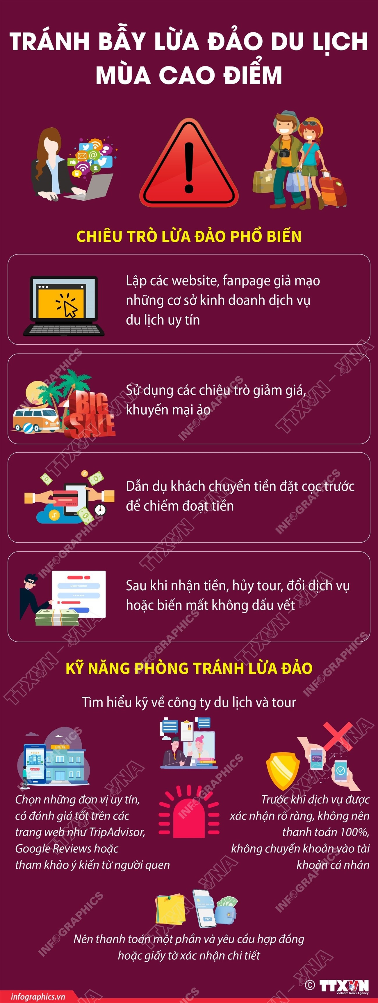 Kỹ năng tránh bẫy lừa đảo du lịch mùa cao điểm