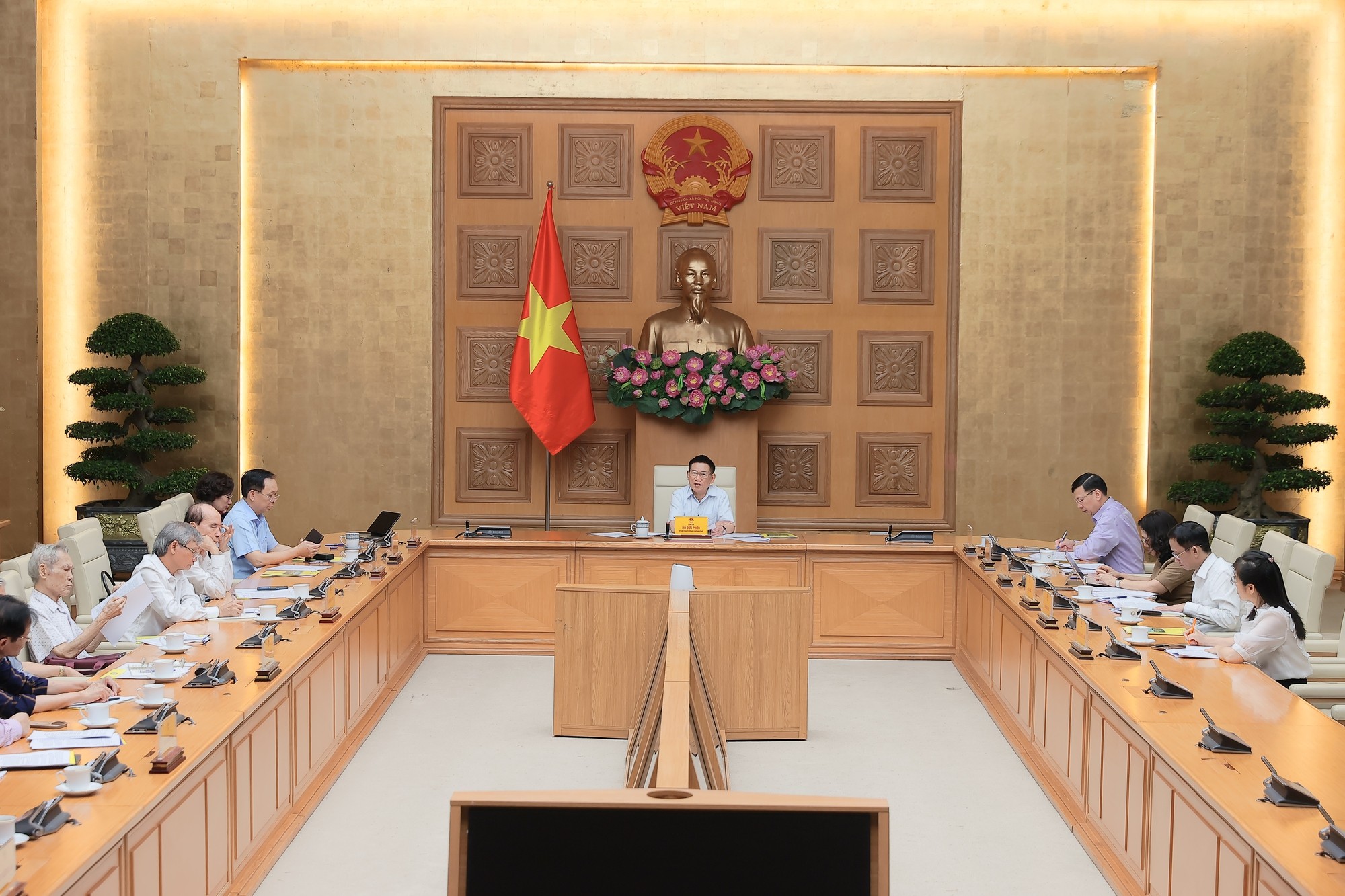 Toàn cảnh cuộc họp. (Ảnh: Báo Chính phủ)