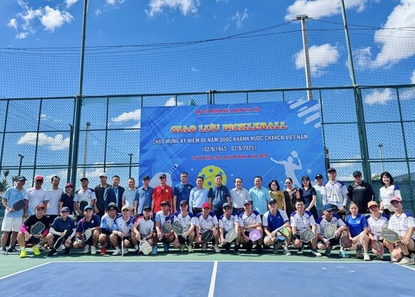 Sôi động Giải Pickleball của người Việt tại Lào