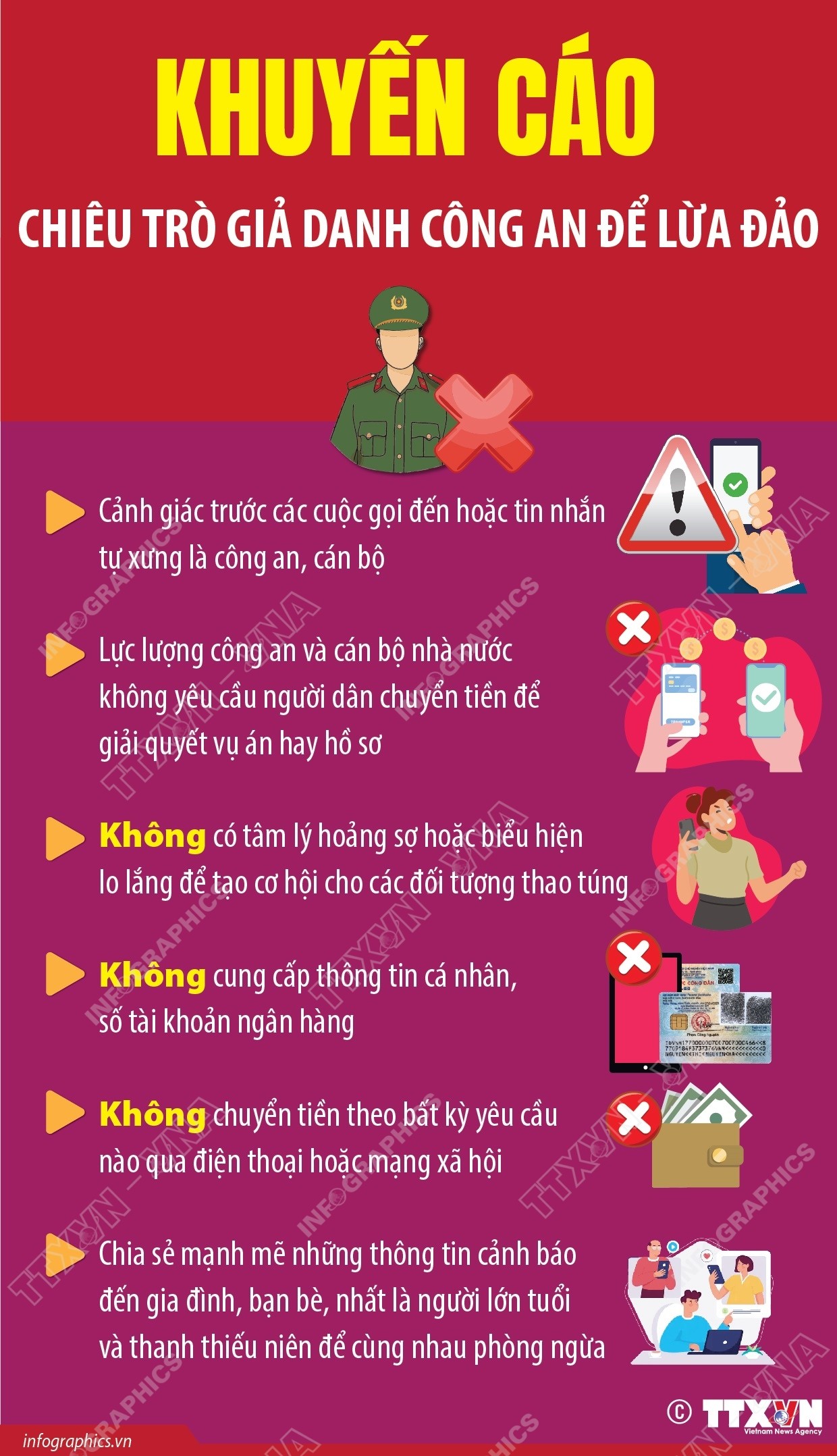 Khuyến cáo về chiêu trò giả danh công an để lừa đảo Khuyến cáo về chiêu trò giả danh công an để lừa đảo
