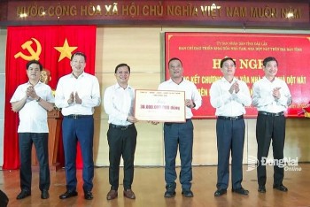 Đồng Nai trao 38 tỷ đồng hỗ trợ Đắk Lắk xây dựng nhà ở cho hộ nghèo, hộ cận nghèo