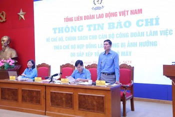 Triển khai chính sách cho 425 cán bộ công đoàn bị ảnh hưởng do sắp xếp bộ máy