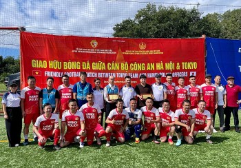 giao luu bong da giua cong an ha noi va canh sat tokyo