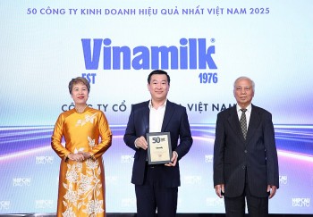 vinamilk tiep tuc la mot trong 50 cong ty kinh doanh hieu qua nhat viet nam