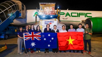 australia vien tro khan cap cho nguoi dan vung lu bac ninh