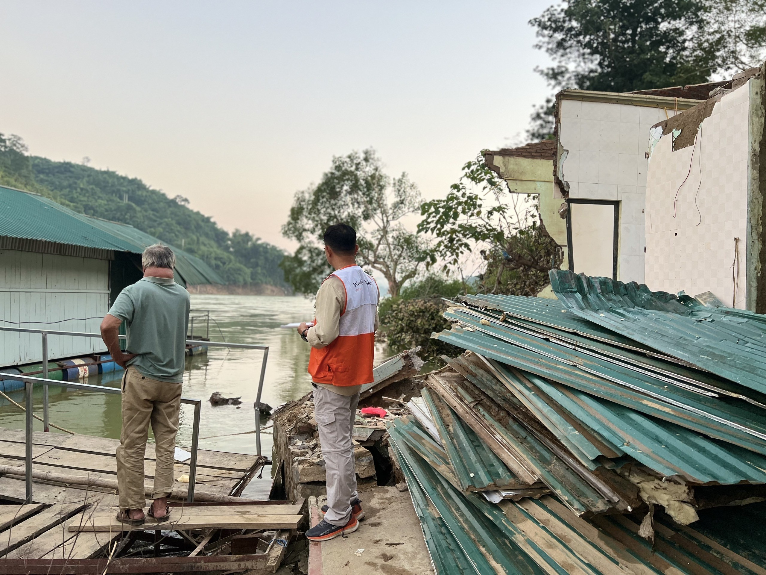 WVIV tiến hành đánh giá chung về thiệt hại sau bão Matmo tại tỉnh Tuyên Quang vào ngày 10 tháng 10 năm 2025.