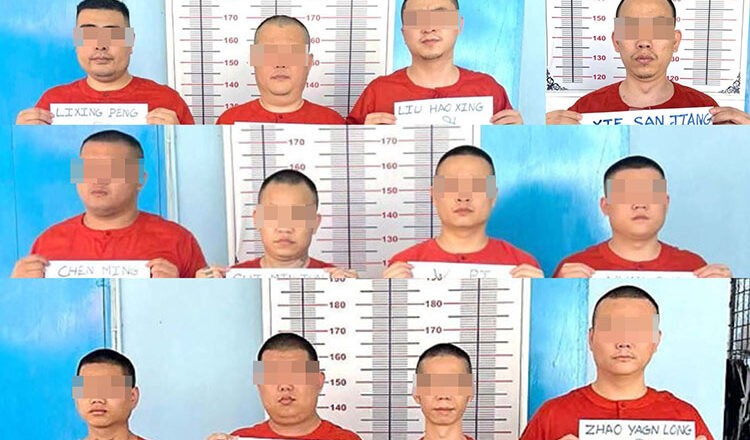 Cảnh sát tỉnh Kampot (Campuchia) bắt giữ nhóm nghi phạm liên quan đến các vụ lừa đảo trực tuyến và sát hại một sinh viên đại học Hàn Quốc tại tỉnh Kampot vào tháng 8/2025. (Ảnh: AKP) Cảnh sát tỉnh Kampot (Campuchia) bắt giữ nhóm nghi phạm liên quan đến các vụ lừa đảo trực tuyến và sát hại một sinh viên đại học Hàn Quốc tại tỉnh Kampot vào tháng 8/2025. (Ảnh: AKP)