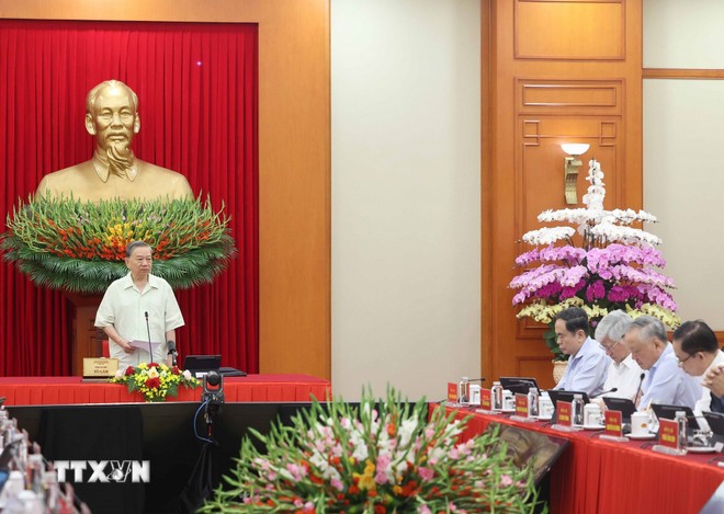 Thông báo Kết luận của Tổng Bí thư tại Hội nghị sơ kết thực hiện Nghị quyết 57