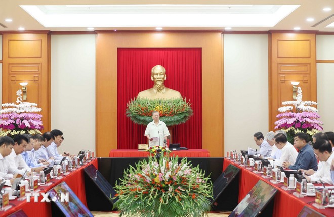 Thông báo Kết luận của Tổng Bí thư tại Hội nghị sơ kết thực hiện Nghị quyết 57