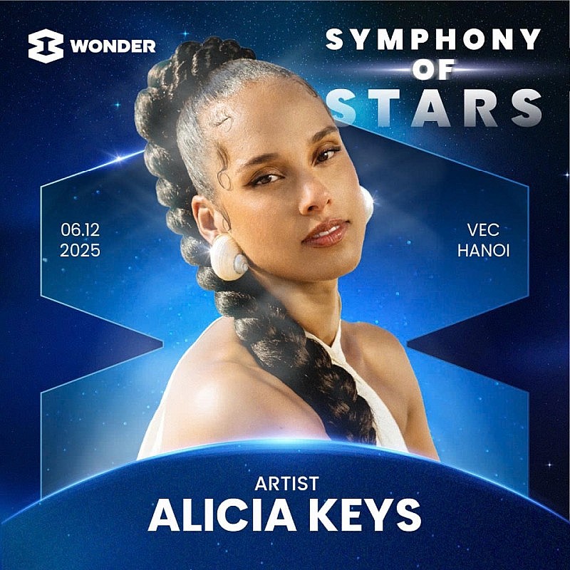 Alicia Keys, chủ nhân 17 giải Grammy, sẽ biểu diễn tại 8Wonder Winter 2025