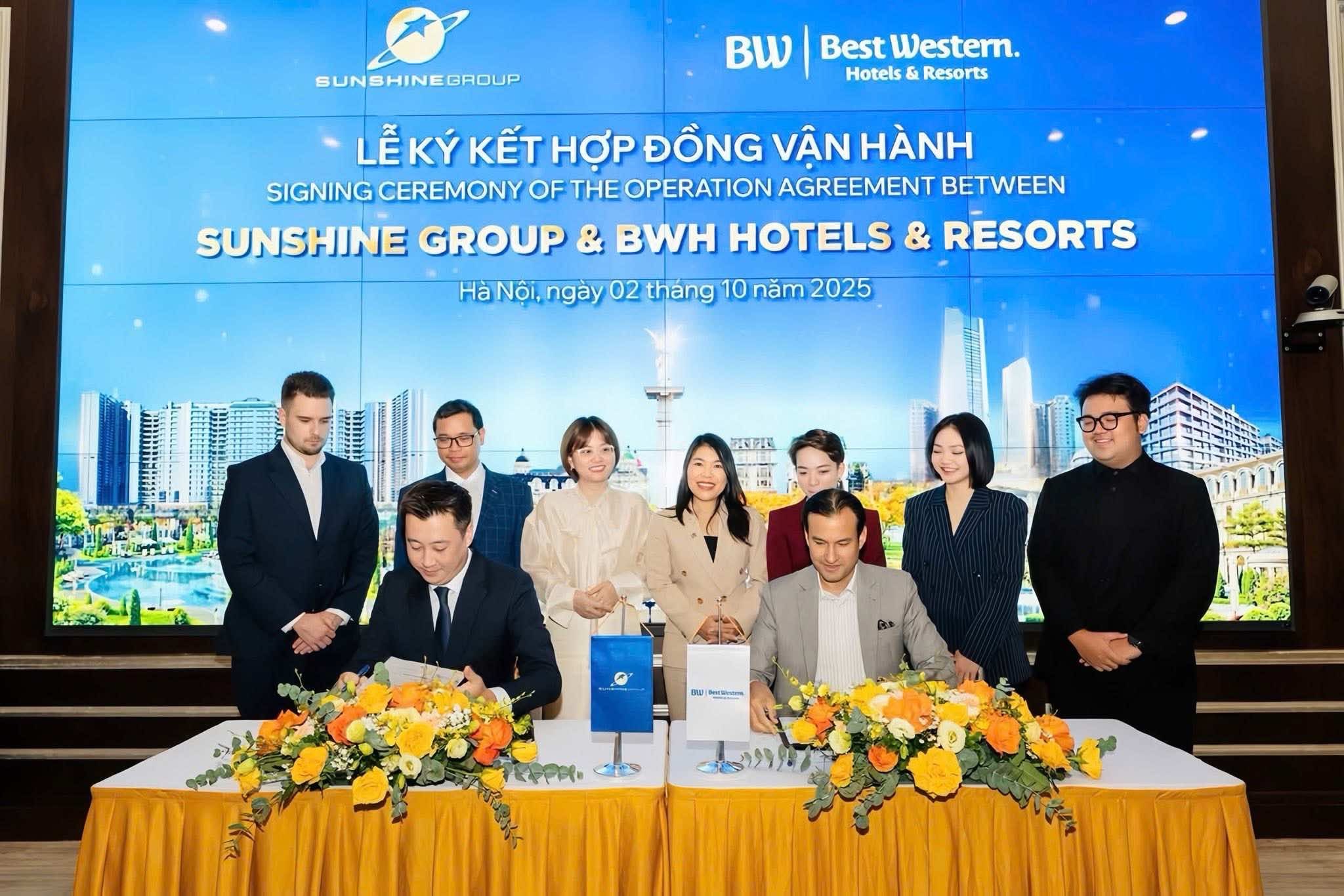 Sunshine Group và BWH Hotels đã ký kết hợp tác quản lý vận hành dự án Noble Palace Tay Thang Long Sunshine Group và BWH Hotels đã ký kết hợp tác quản lý vận hành dự án Noble Palace Tay Thang Long