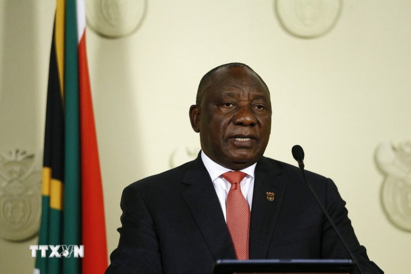 Tổng thống Nam Phi Cyril Ramaphosa. (Ảnh: AFP/TTXVN)