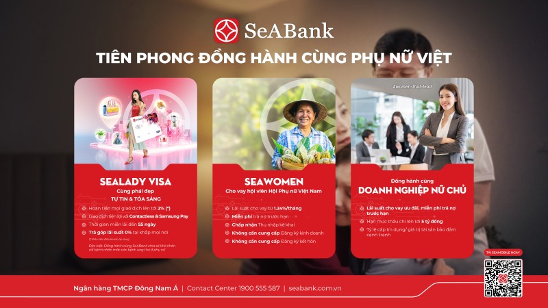 Ảnh 3: SeABank cung cấp sản phẩm chuyên biệt, mở rộng cơ hội phát triển cho khách hàng nữ.