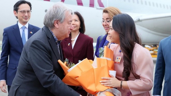 Tổng Thư ký Liên hợp quốc António Guterres đến Việt Nam dự lễ mở ký Công ước Hà Nội