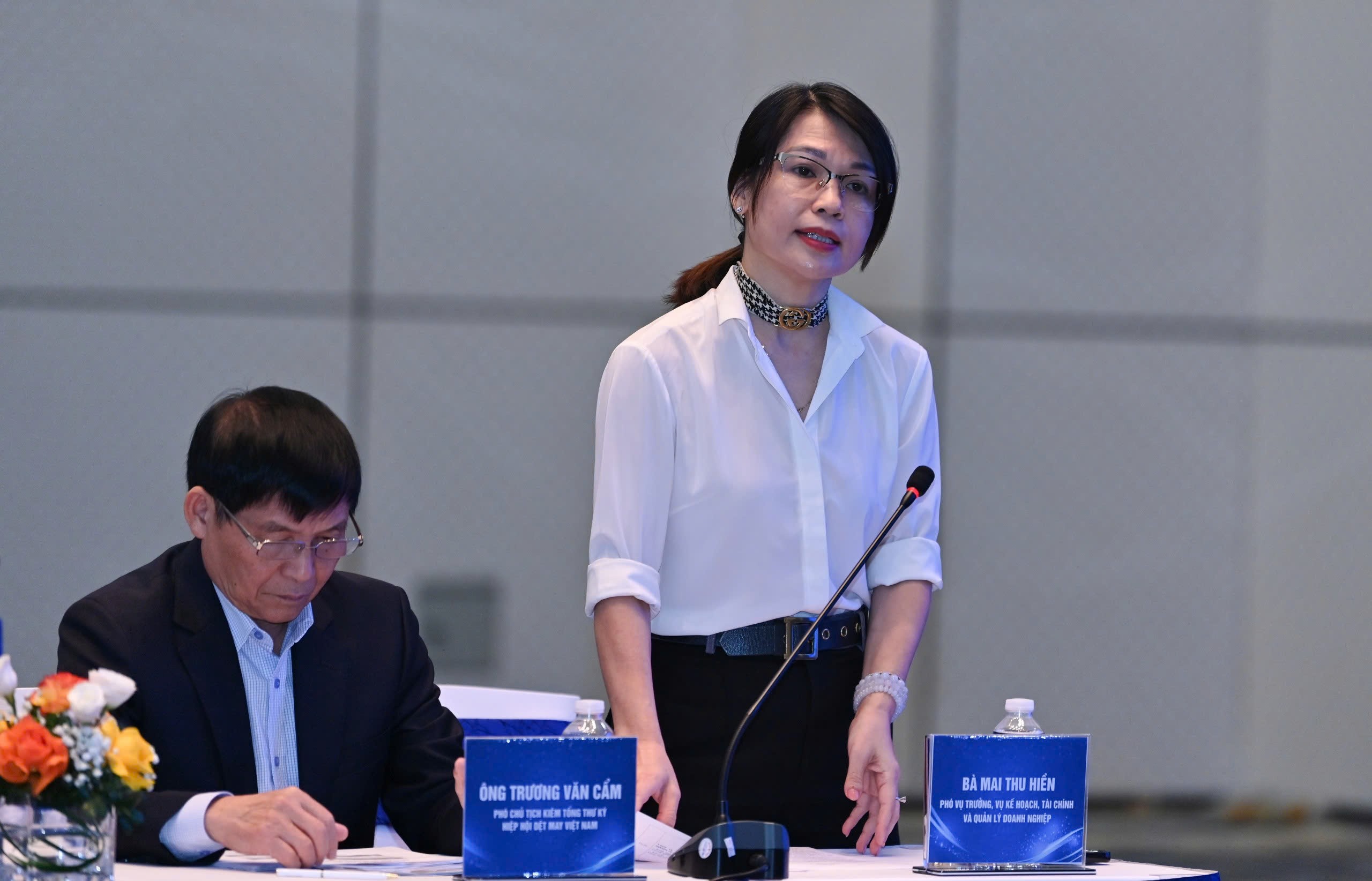 Bà Mai Thị Thu Hiền, Phó Vụ trưởng Vụ Kế hoạch, Tài chính và Quản lý doanh nghiệp (Bộ Công Thương). (Ảnh: BTC) Bà Mai Thị Thu Hiền, Phó Vụ trưởng Vụ Kế hoạch, Tài chính và Quản lý doanh nghiệp (Bộ Công Thương). (Ảnh: BTC)