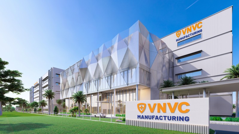 Nhà máy Vắc xin và Sinh phẩm VNVC tại tỉnh Tây Ninh, có quy mô ban đầu hơn 2.500 tỷ đồng, được đầu tư theo các công nghệ hiện đại của thế giới, khởi công vào tháng 5/2025. Ảnh: VNVC