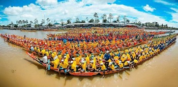 61 đội tranh tài tại Giải đua ghe Ngo - Lễ hội Óoc Om Bóc thành phố Cần Thơ năm 2025