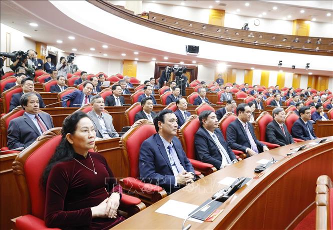 Bế mạc Hội nghị lần thứ 14 Ban Chấp hành Trung ương Đảng khóa XIII Chú thích ảnh