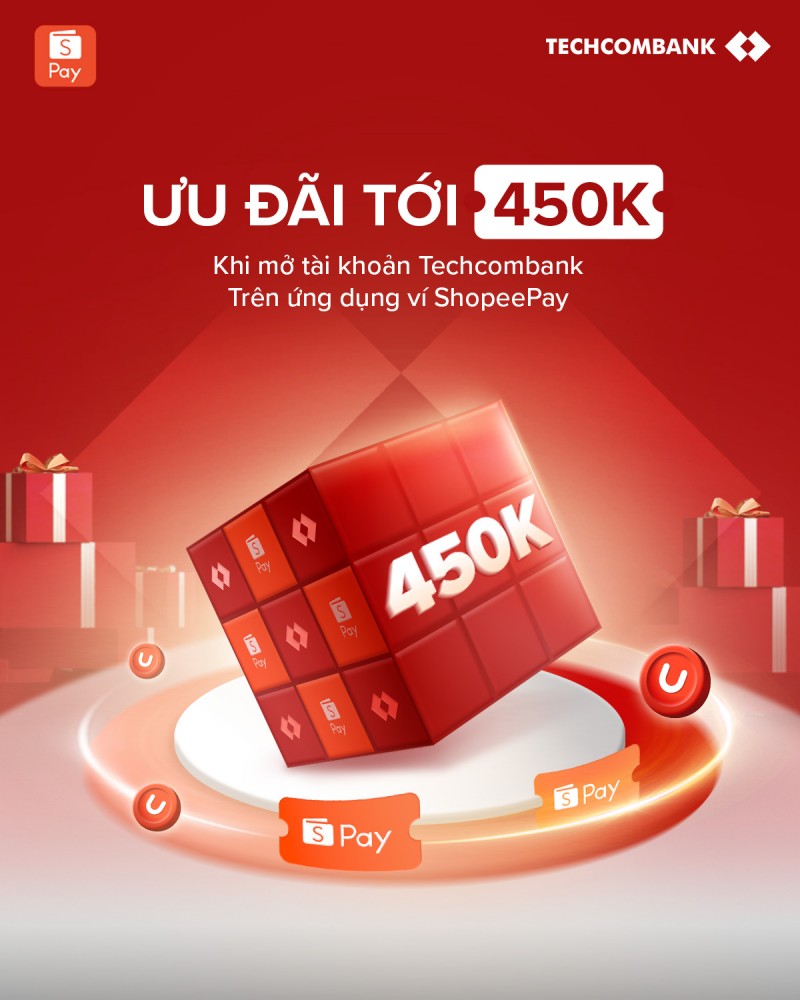 Mở tài khoản Techcombank trên ứng dụng ShopeePay, mô hình hợp tác ngân hàng - fintech thúc đẩy tăng trưởng kinh tế số