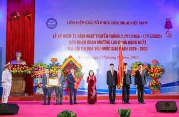 Liên hiệp các tổ chức hữu nghị Việt Nam kỷ niệm 75 năm Ngày Truyền thống và Đại hội Thi đua yêu nước giai đoạn 2025 - 2030