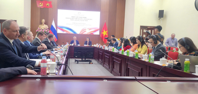 Thúc đẩy hợp tác nhân dân và tăng cường trao đổi giữa Việt Nam và tỉnh Kaluga, Liên bang Nga Thúc đẩy hợp tác nhân dân và tăng cường trao đổi giữa Việt Nam và tỉnh Kaluga, Liên bang Nga