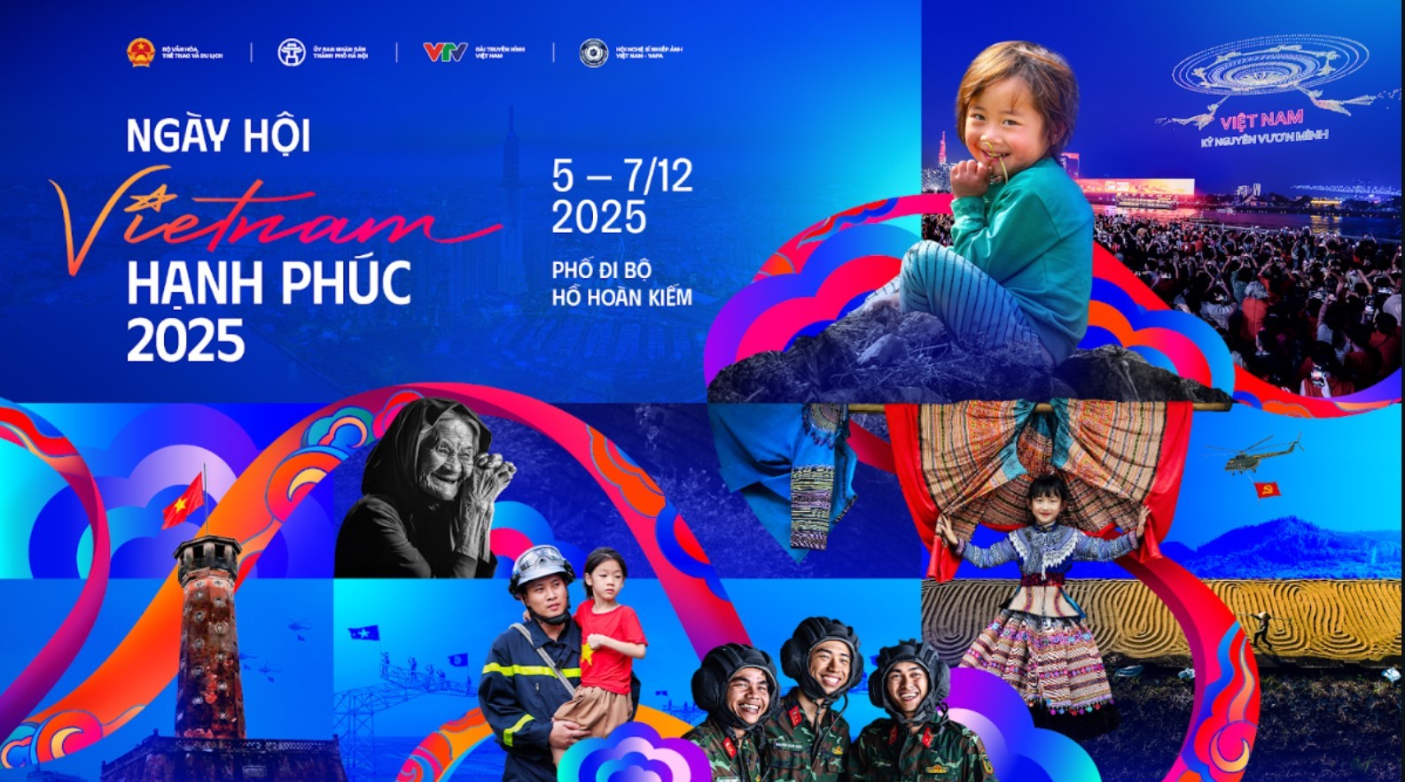 Ngày hội Việt Nam hạnh phúc (Vietnam Happy Fest 2025), diễn ra từ ngày 05-07/12 tại Phố đi bộ Hồ Gươm (Hà Nội)