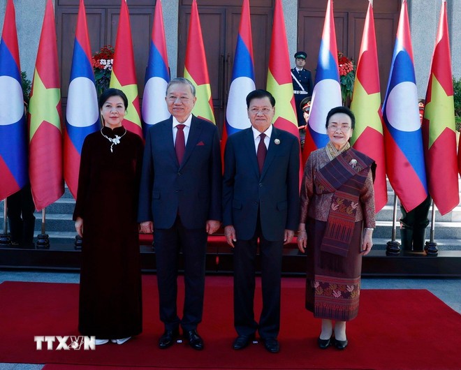 Tuyên bố chung Việt Nam-Lào nhân chuyến thăm của Tổng Bí thư Tô Lâm tới Lào Tuyên bố chung Việt Nam-Lào nhân chuyến thăm của Tổng Bí thư Tô Lâm tới Lào