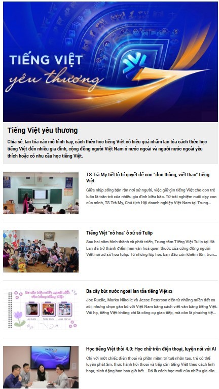 Chuyên đề Báo chí - chắp cánh đưa tiếng Việt bay xa