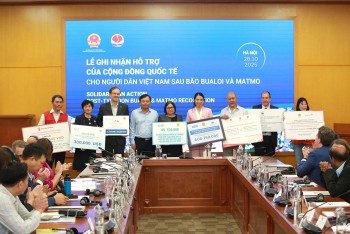 Cộng đồng quốc tế hỗ trợ Việt Nam gần 10 triệu USD khắc phục hậu quả bão Bualoi và Matmo