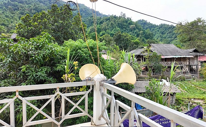 Mô hình loa truyền thanh đến từng nóc nhà ở Mường Toong