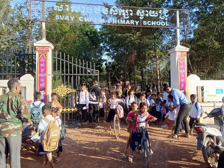 Các trường học ở tỉnh Oddar Meanchey (Campuchia) đã đình chỉ các lớp học khi giao tranh leo thang - Ảnh: MoEYS Các trường học ở tỉnh Oddar Meanchey (Campuchia) đã đình chỉ các lớp học khi giao tranh leo thang - Ảnh: MoEYS