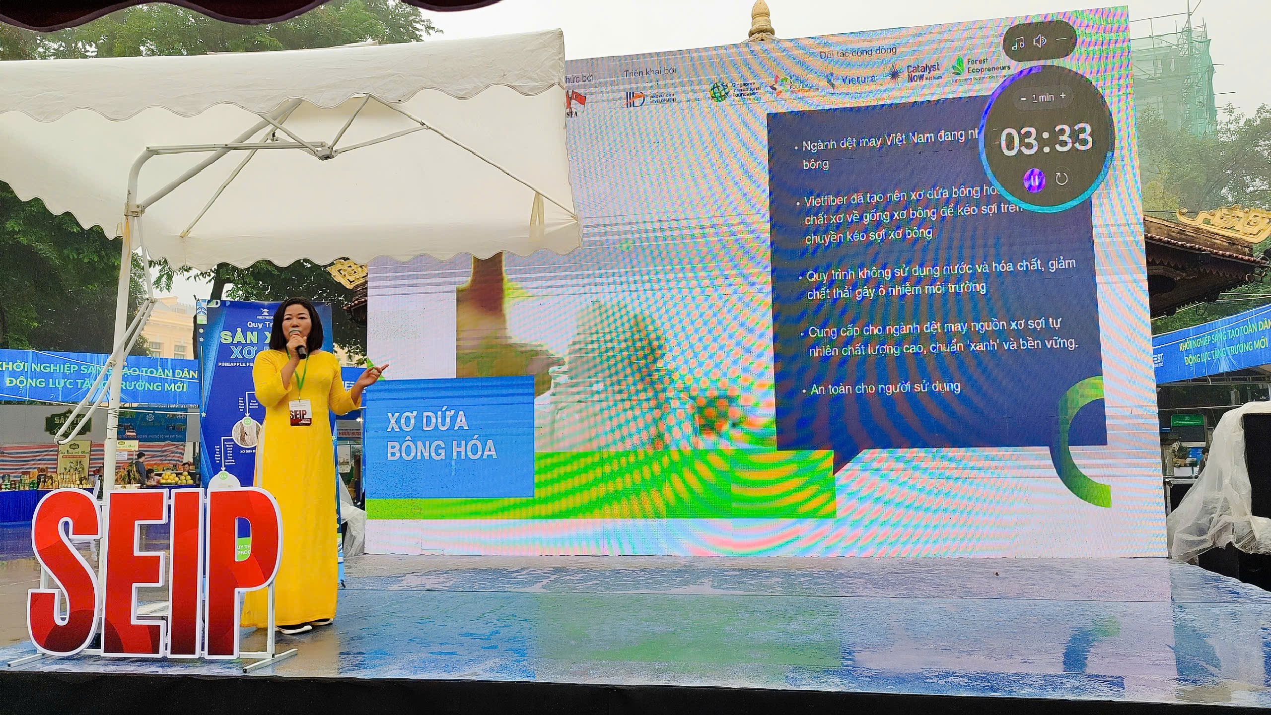 bà Trần Thị Mỹ Hải, Chủ tịch Hội đồng quản trị Công ty CP Nghiên cứu, Đầu tư và Phát triển xơ sợi tự nhiên Việt Nam (Vietfiber) bà Trần Thị Mỹ Hải, Chủ tịch Hội đồng quản trị Công ty CP Nghiên cứu, Đầu tư và Phát triển xơ sợi tự nhiên Việt Nam (Vietfiber)