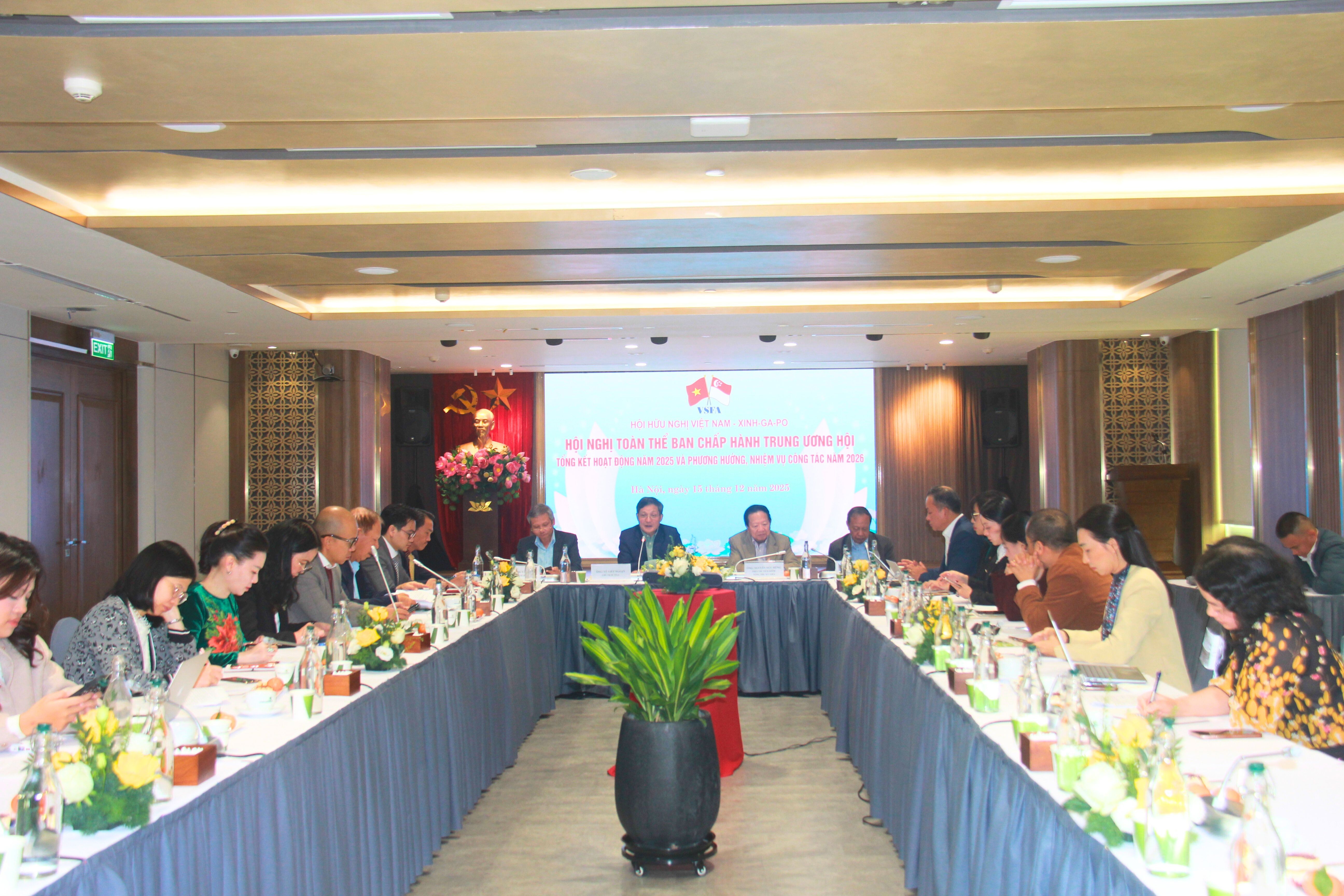 Hội nghị toàn thể Ban Chấp hành Trung ương Hội hữu nghị Việt Nam - Singapore