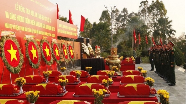 Đồng Nai truy điệu, an táng hài cốt liệt sĩ hy sinh tại Campuchia tại Nghĩa trang Liệt sĩ Bình Phước